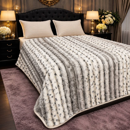 LUXURY BUBBLE BLANKET 8-GRAY OFF W